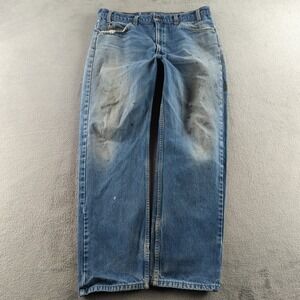 Vintage Levis Jeans Mens 38x30 (Fits 36x30) Blue Faded Distressed 505 USA